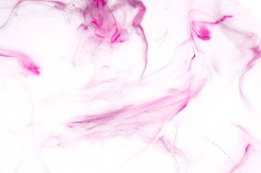 Beyaz kağıt arka planda renkli mürekkep ve suluboya doku. 