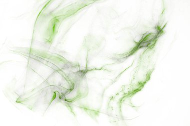 Beyaz kağıt arka planda renkli mürekkep. Doku