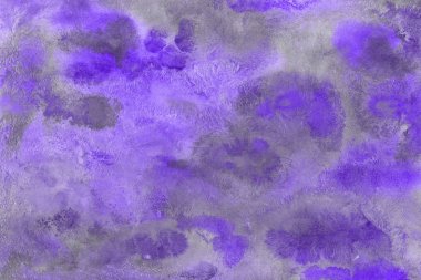  Renkli menekşe doku, kağıt arka plan. Boya sızıntıları ve ombre etkileri