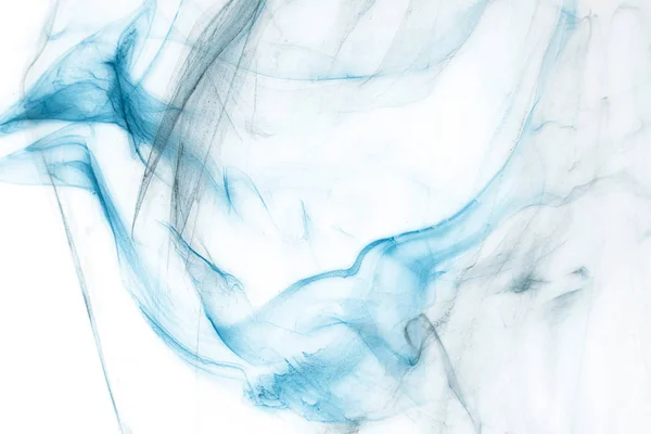 Bunte Blaue Tinte Auf Weißem Papierhintergrund Textur — Stockfoto