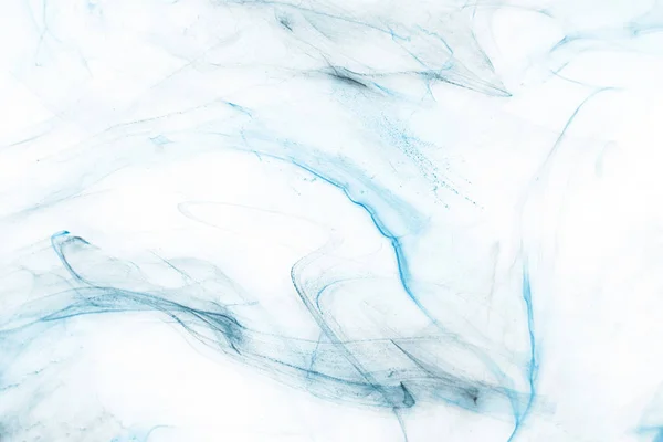 Colorato Inchiostro Blu Sfondo Bianco Carta Texture — Foto Stock