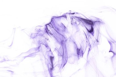 Beyaz kağıt arka planda renkli mürekkep ve suluboya doku. 