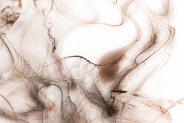 Beyaz kağıt arka planda renkli mürekkep. Doku