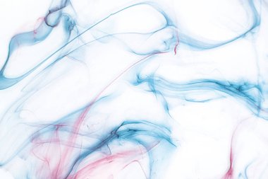 Beyaz kağıt arka planda renkli mürekkep. Doku