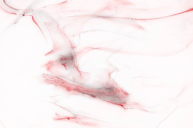 Beyaz kağıt arka planda renkli mürekkep ve suluboya doku. 