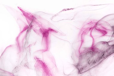 Beyaz kağıt arka planda renkli mürekkep. Doku