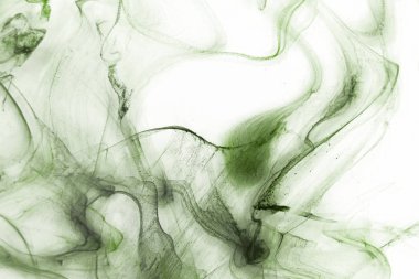 Beyaz kağıt arka planda renkli mürekkep. Doku