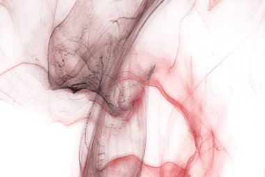 Beyaz kağıt arka planda renkli mürekkep ve suluboya doku. 