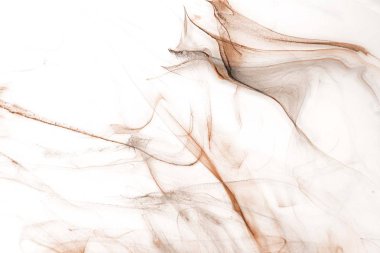 Beyaz kağıt arka planda renkli mürekkep. Doku