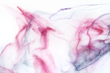 Beyaz kağıt arka planda renkli mürekkep. Doku