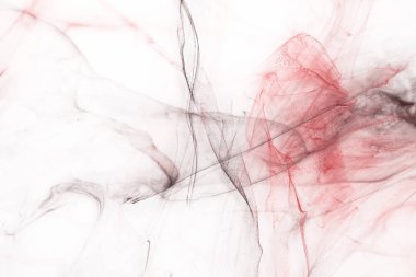 Beyaz kağıt arka planda renkli mürekkep ve suluboya doku. 