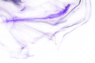 Beyaz kağıt arka planda renkli mürekkep ve suluboya doku. 