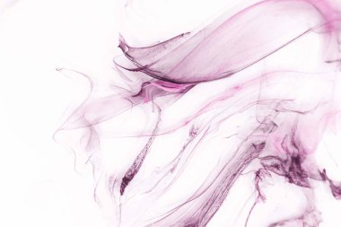 Beyaz kağıt arka planda renkli mürekkep. Doku