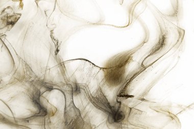 Beyaz kağıt arka planda renkli mürekkep ve suluboya doku. 