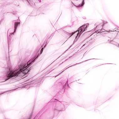 Beyaz kağıt arka planda renkli mürekkep ve suluboya doku. 