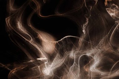 Siyah kağıt arka planda renkli mürekkep. Doku