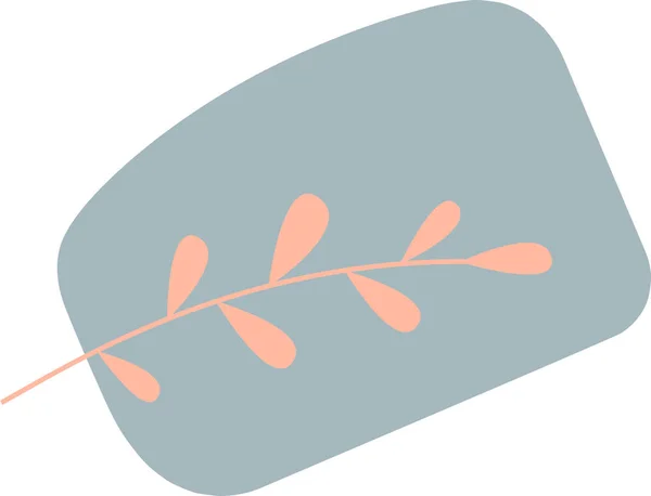 Beyaz Izole Arka Planda Çizilmiş Yaprak — Stok fotoğraf