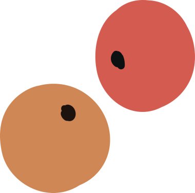 Beyaz izole arka planda el-çizilmiş çilek