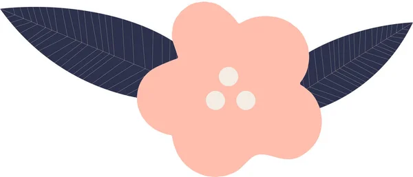 Beyaz Izole Arka Planda Çizilmiş Çiçek — Stok fotoğraf