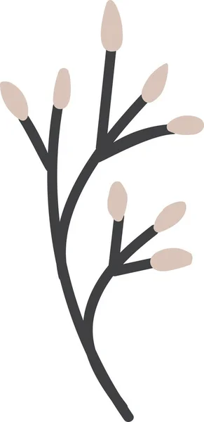Beyaz Izole Arka Planda Çizilmiş Çiçekler — Stok fotoğraf