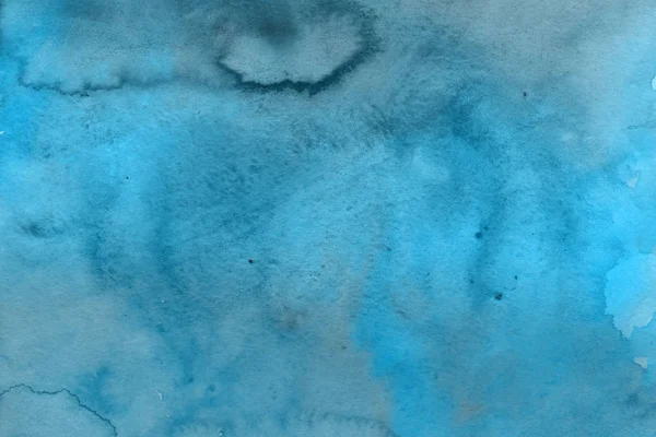 Abstracte Blauwe Aquarel Achtergrond Decoratieve Textuur — Stockfoto