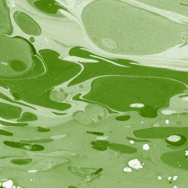 抽象绿色水彩画背景 装饰纹理 — 图库照片