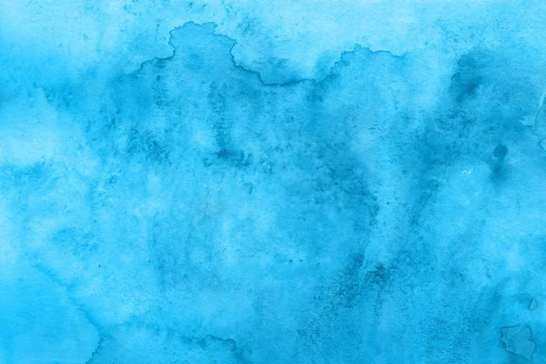 Abstrato Fundo Aquarela Azul Textura Decorativa — Fotografia de Stock