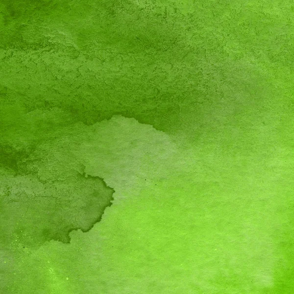 Abstrato Fundo Aquarela Verde Textura Decorativa — Fotografia de Stock