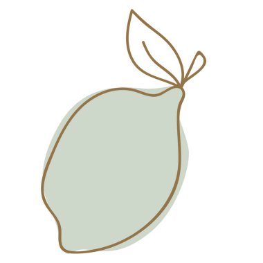 izole beyaz zemin üzerine limon