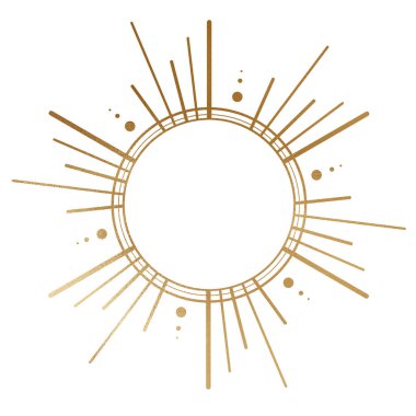 Beyaz arkaplanda izole güneş