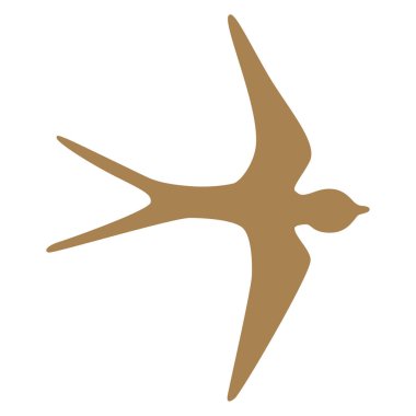 Beyaz arka planı yut. resimleme