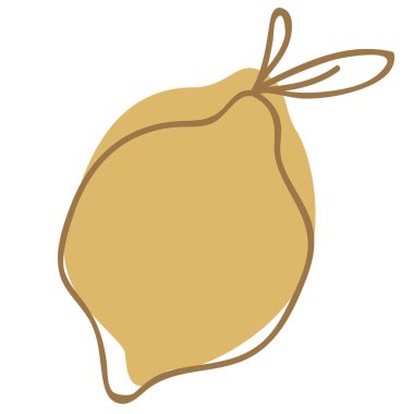 limon beyaz arkaplanda izole