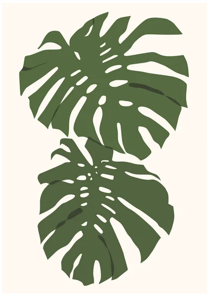 ヤシの葉ベクトル図植物植物 — ストックベクタ