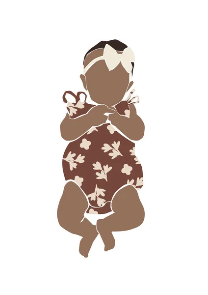 Ilustrație Modă Fetiței Mici — Fotografie, imagine de stoc