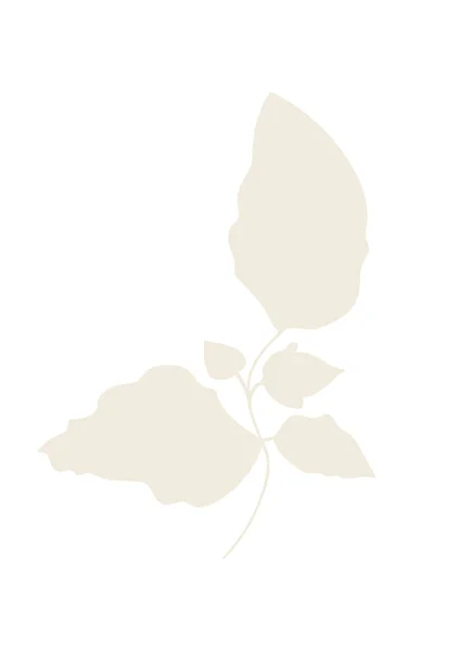 Clipart Floral Abstracto Para Collages Sobre Fondo Blanco Aislado Pieza —  Fotos de Stock