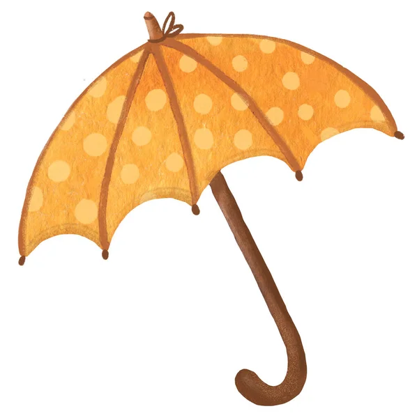 Aquarell Regenschirm Isoliert Auf Weißem Hintergrund — Stockfoto