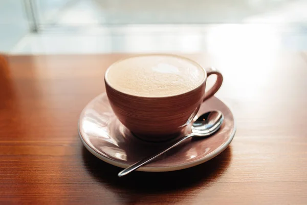 Una taza de capuchino — Foto de Stock