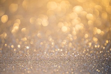 Altın ışıkgümüş glitter noel soyut arka plan