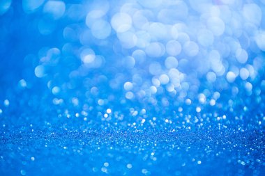 Mavi parıltılı noel arkaplanı soyut