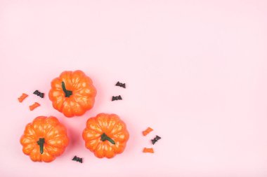 Kabak ve yarasalar ile Cadılar Bayramı tatil arka plan.