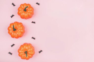 Kabak ve yarasalar ile Cadılar Bayramı tatil arka plan.