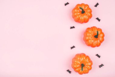 Kabak ve yarasalar ile Cadılar Bayramı tatil arka plan.