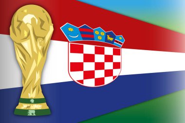 Hırvatistan bayrağı ve Dünya Kupası, Rusya 2018, son aşamada