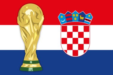 Hırvatistan bayrağı ve Dünya Kupası Rusya 2018