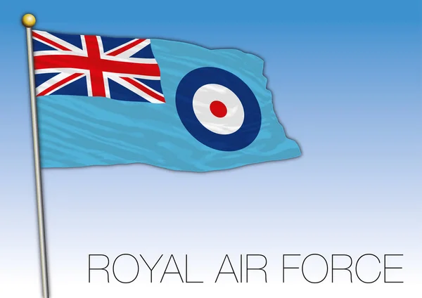 Royal Air Force Nordstjärnan Flagga Storbritannien Vektorillustration — Stock vektor