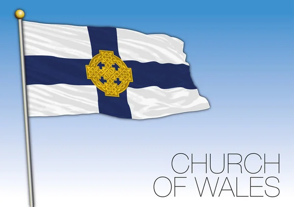 País Gales Bandeira Símbolo Igreja Escócia Reino Unido — Vetor de Stock