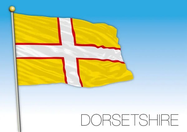 Bandera Dorsetshire Reino Unido Vector Ilustración — Vector de stock