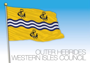 Dış Hebrides bayrak, Amerika Birleşik Devletleri, vektör çizim