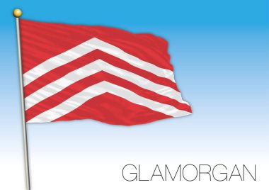 Glamorgan bayrak, Amerika Birleşik Devletleri, vektör çizim