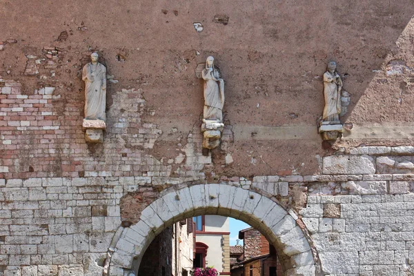 Spello Starověké Římské Středověké Město Turistické Informace Umbrie Itálie — Stock fotografie